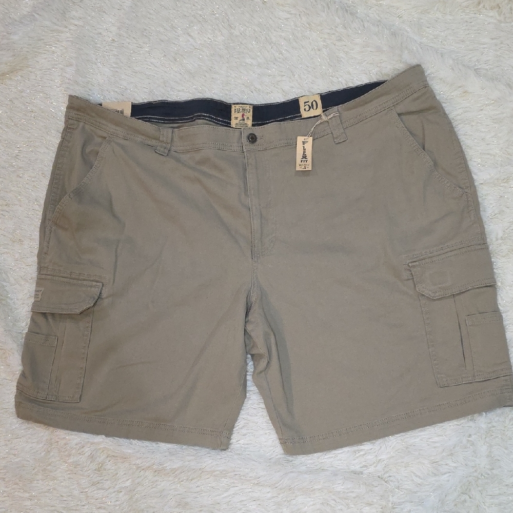 NWT RedHead Brand Co. Flex Fit Men's Chino Pants Size 50 Beige Khaki Stretch